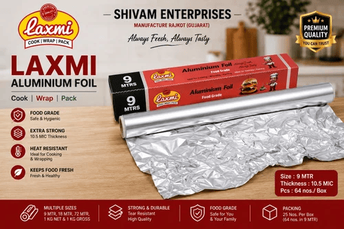 Silver Kitchen Packaging Aluminum Foils view 3