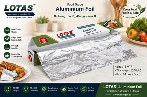 Silver Kitchen Packaging Aluminum Foils view 1